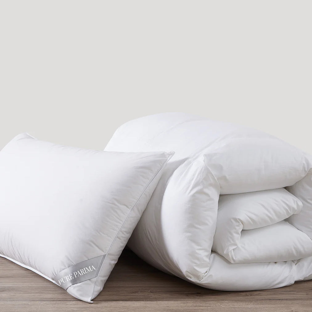 pure parima down duvet and pillow insert