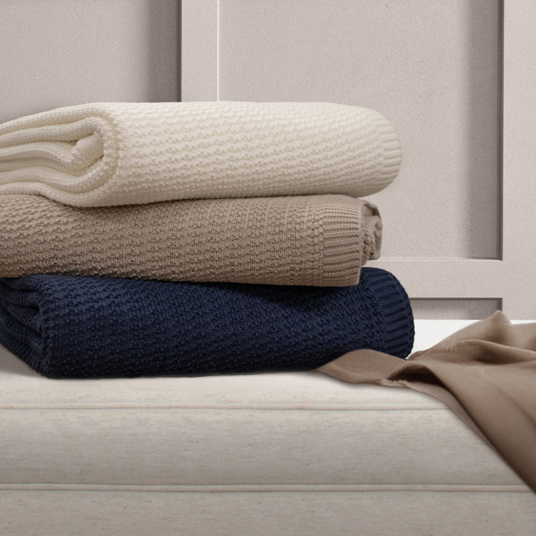 pure parima egyptian cotton throw