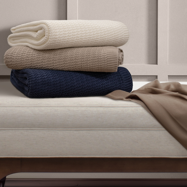 pure parima egyptian cotton throws
