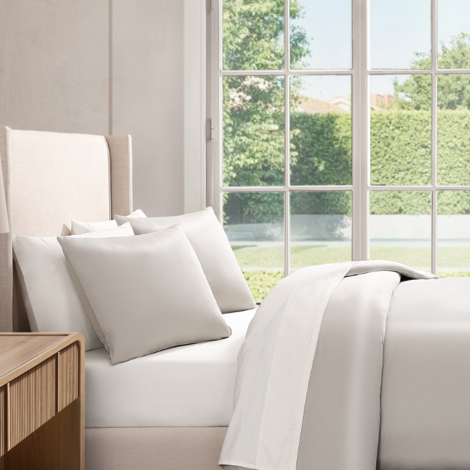 pure parima egyptian cotton silk tencel sheets