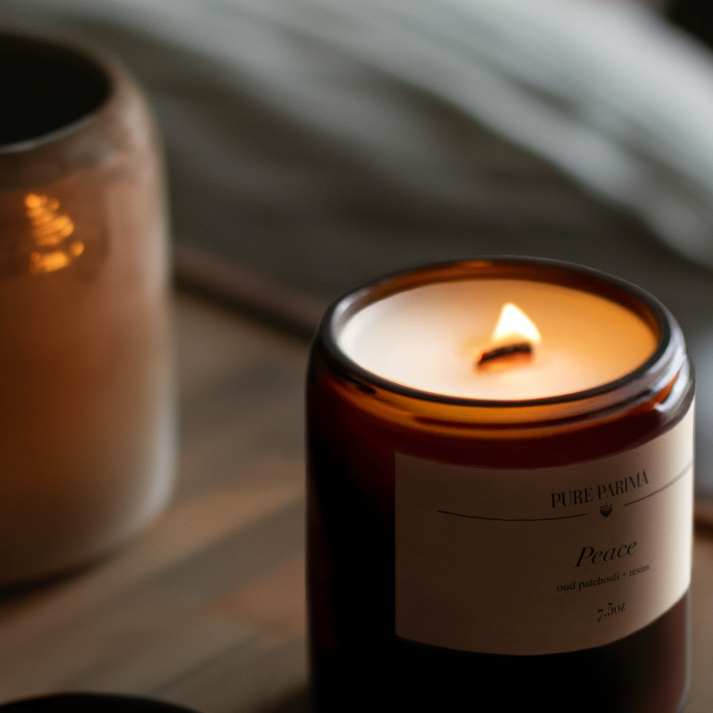 pure parima scented jar candle