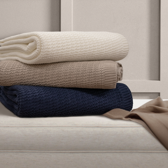 pure parima egyptian cotton throw
