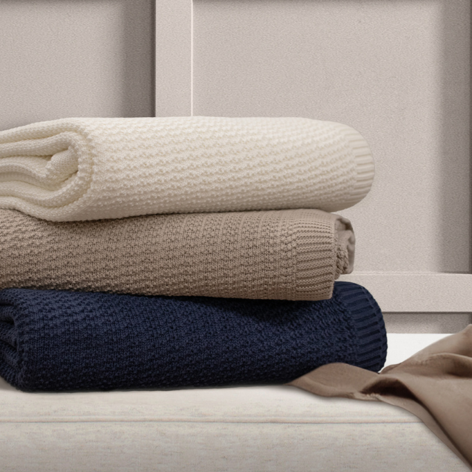 pure parima egyptian cotton throws