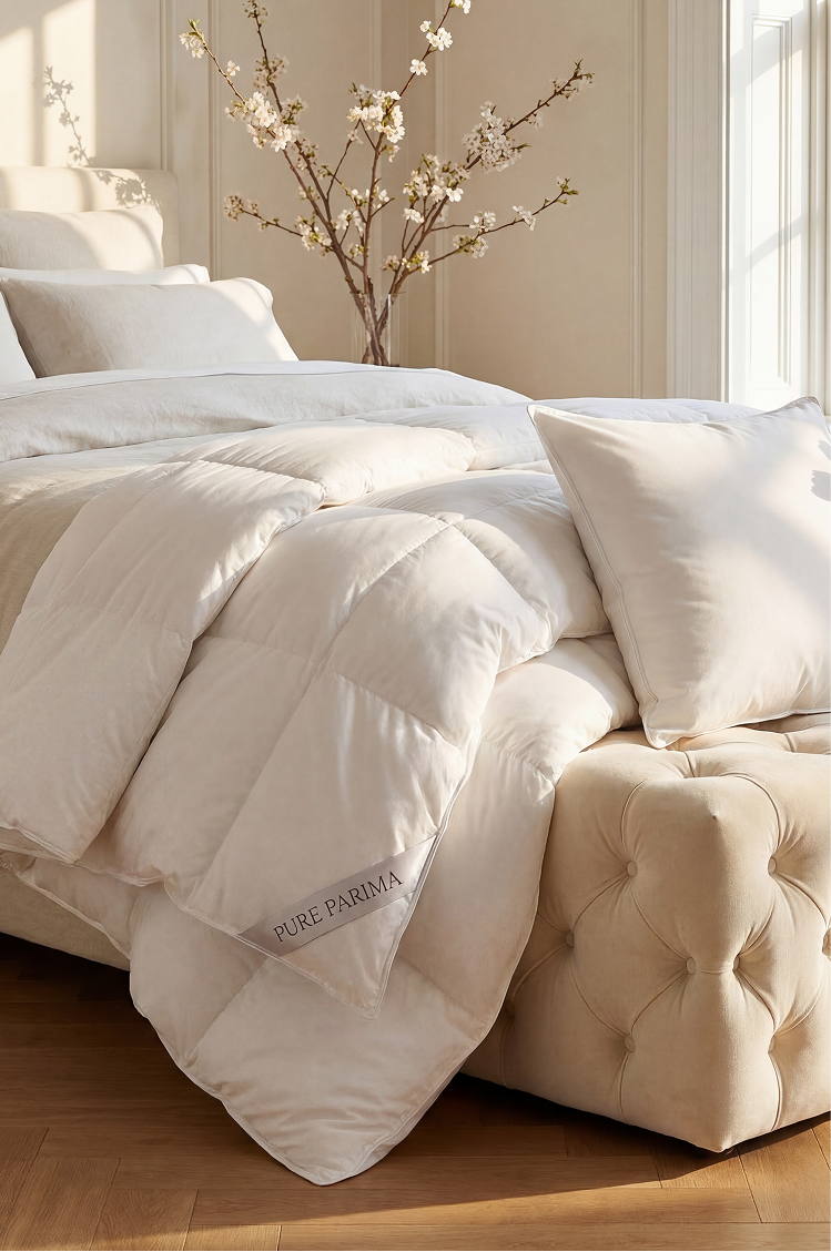 pure parima duvets and pillows collection