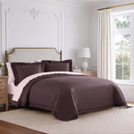 pure parima egyptian cotton ariane collection pink and raisin