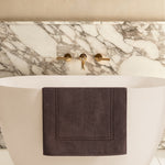 pure parima egyptian cotton bath mat earth