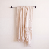 Alpaca Fringe Throw Blanket
