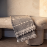 Alpaca Fringe Throw Blanket