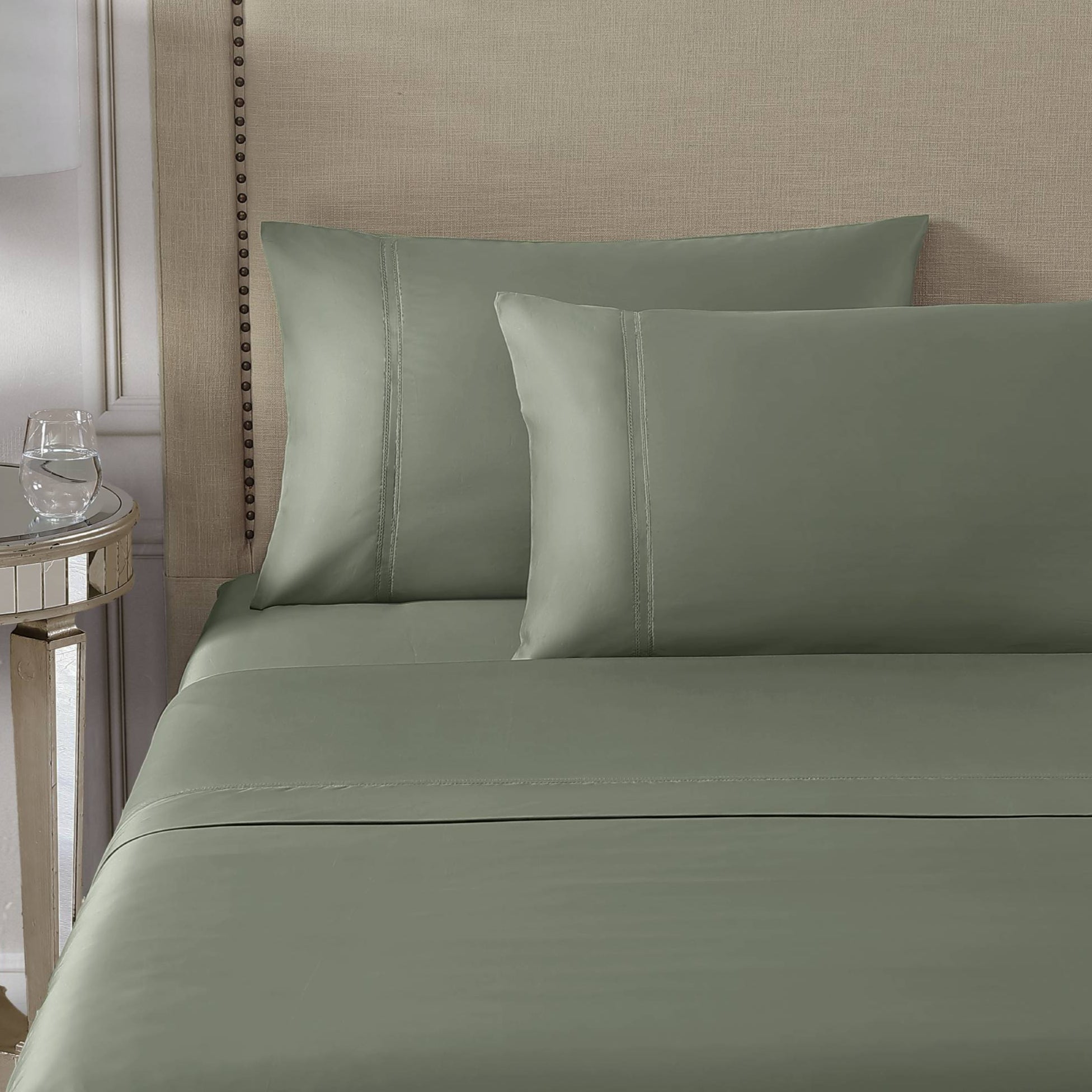 Pure Parima Egyptian Cotton Sheets Yalda Pillowcase Set#color_meadow