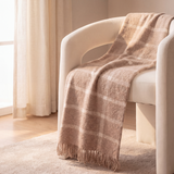 Alpaca Fringe Throw Blanket