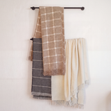 Alpaca Fringe Throw Blanket
