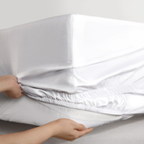 pure parima silken sateen adjustable fitted sheet#color_pearl