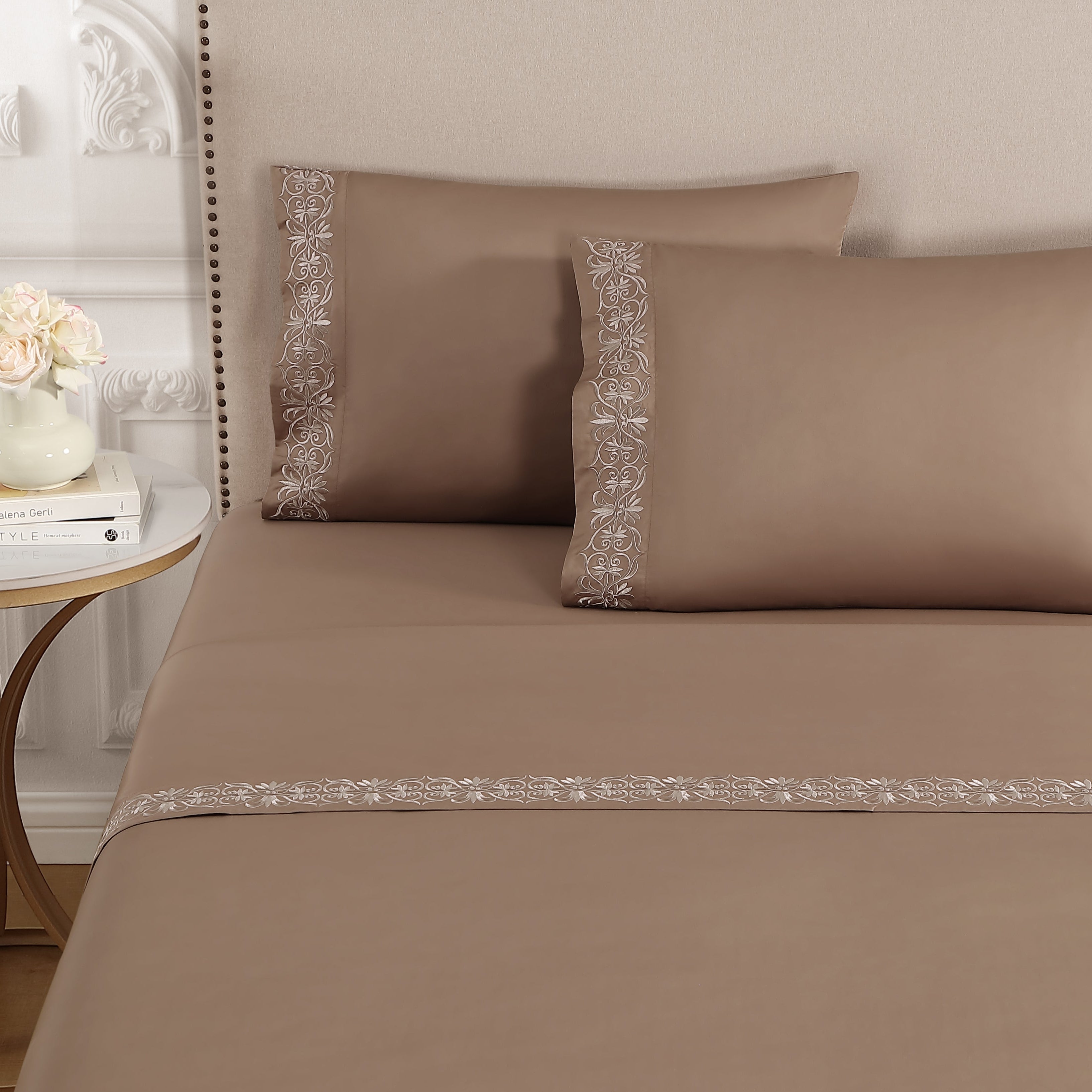 pure parima egyptian cotton sheets ariane copper