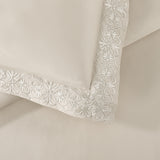 pure parima egyptian cotton duvet cover set ariane cream