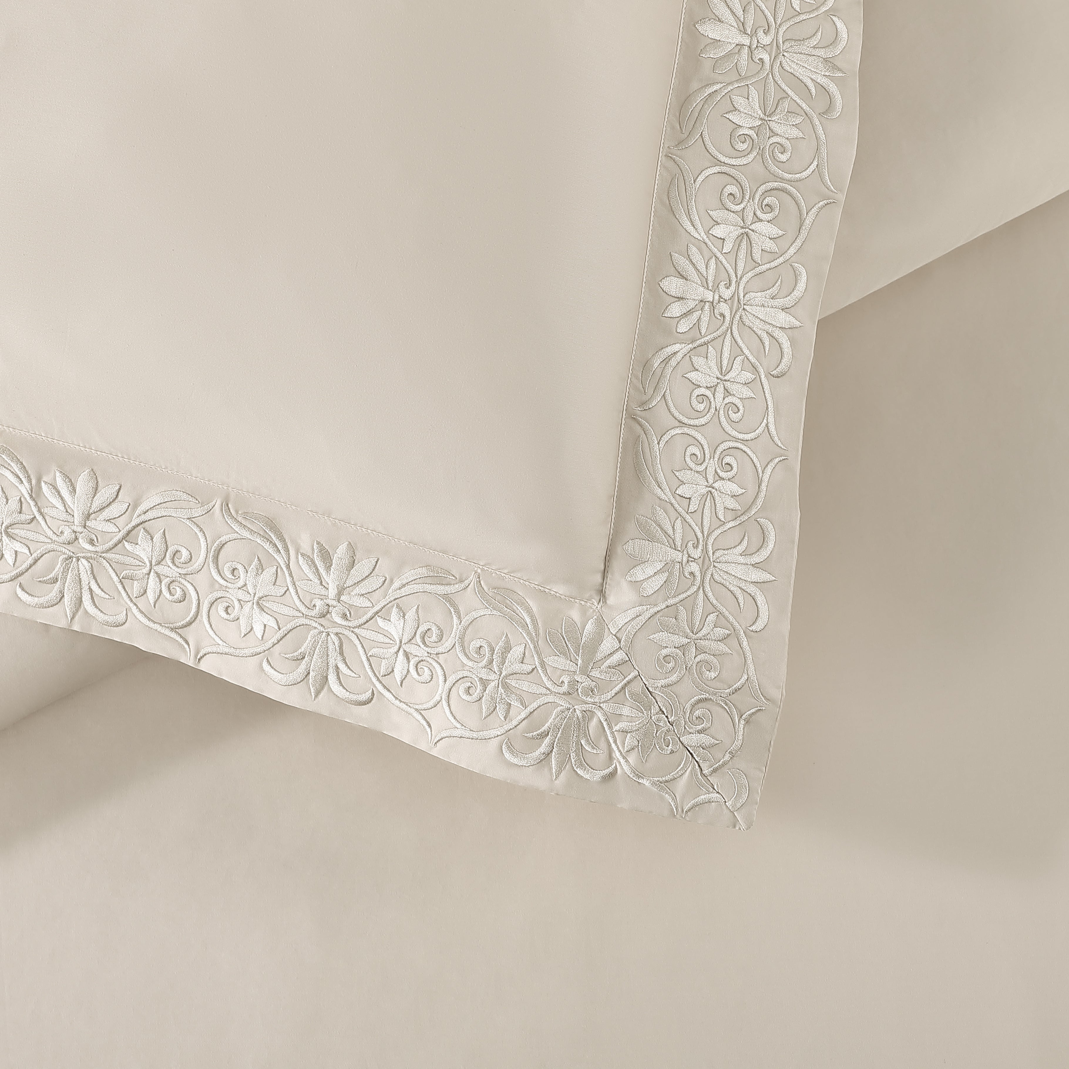 pure parima egyptian cotton duvet cover set ariane cream