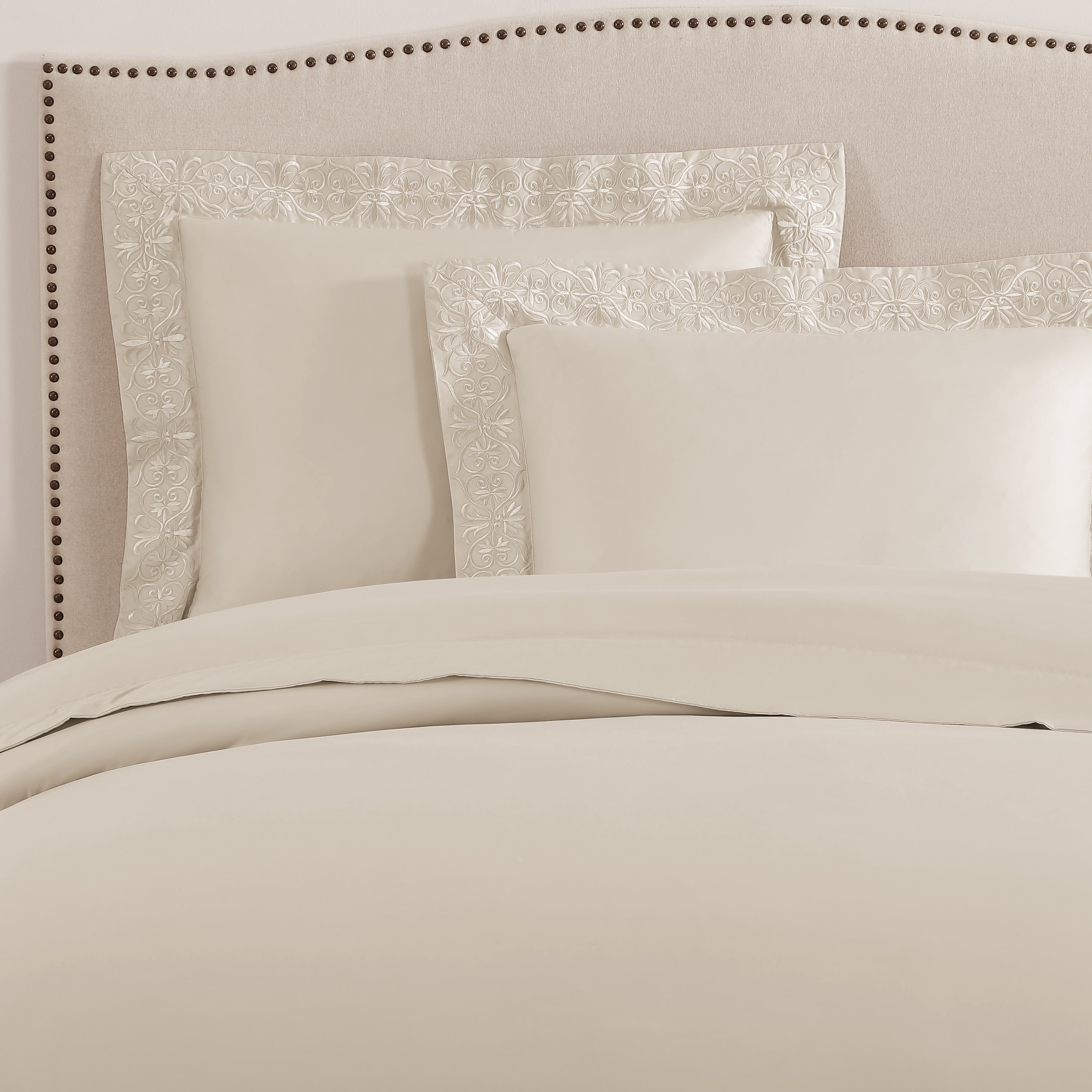 pure parima egyptian cotton duvet cover set ariane cream