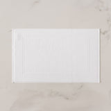 pure parima egyptian cotton bath mat white