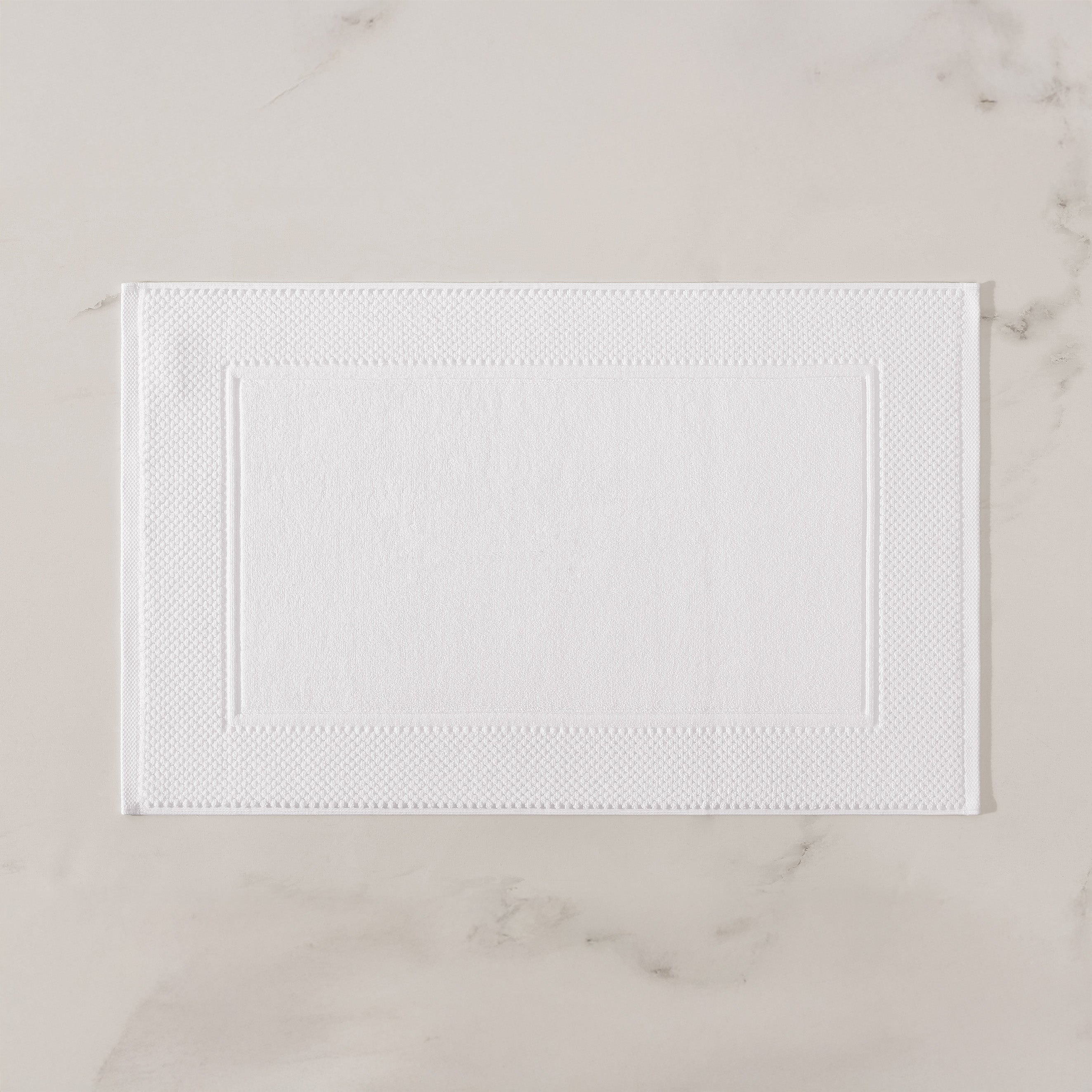 pure parima egyptian cotton bath mat white
