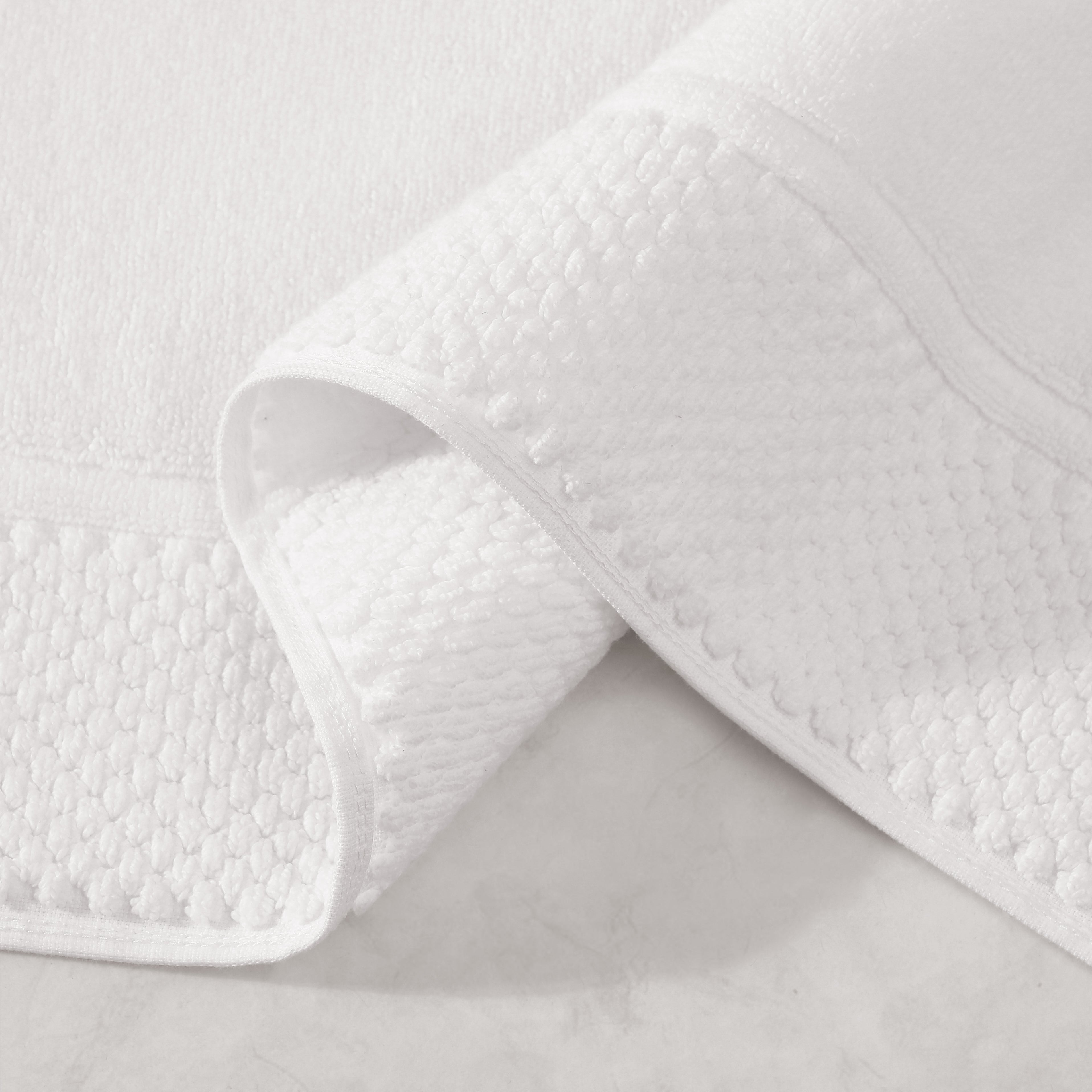 pure parima egyptian cotton bath mat white