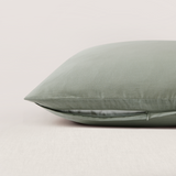 pure parima egyptian cotton european linen euro sham sage