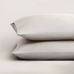 pure parima egyptian cotton european linen pillowcase set#color_moon