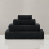 pure parima egyptian cotton ribbed towels carbon