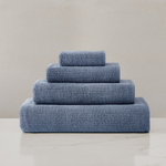 pure parima egyptian cotton ribbed towels slate