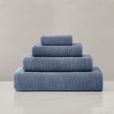 pure parima egyptian cotton ribbed towels slate