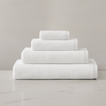 pure parima egyptian cotton ribbed towels white