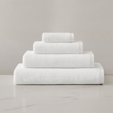 pure parima egyptian cotton ribbed towels white