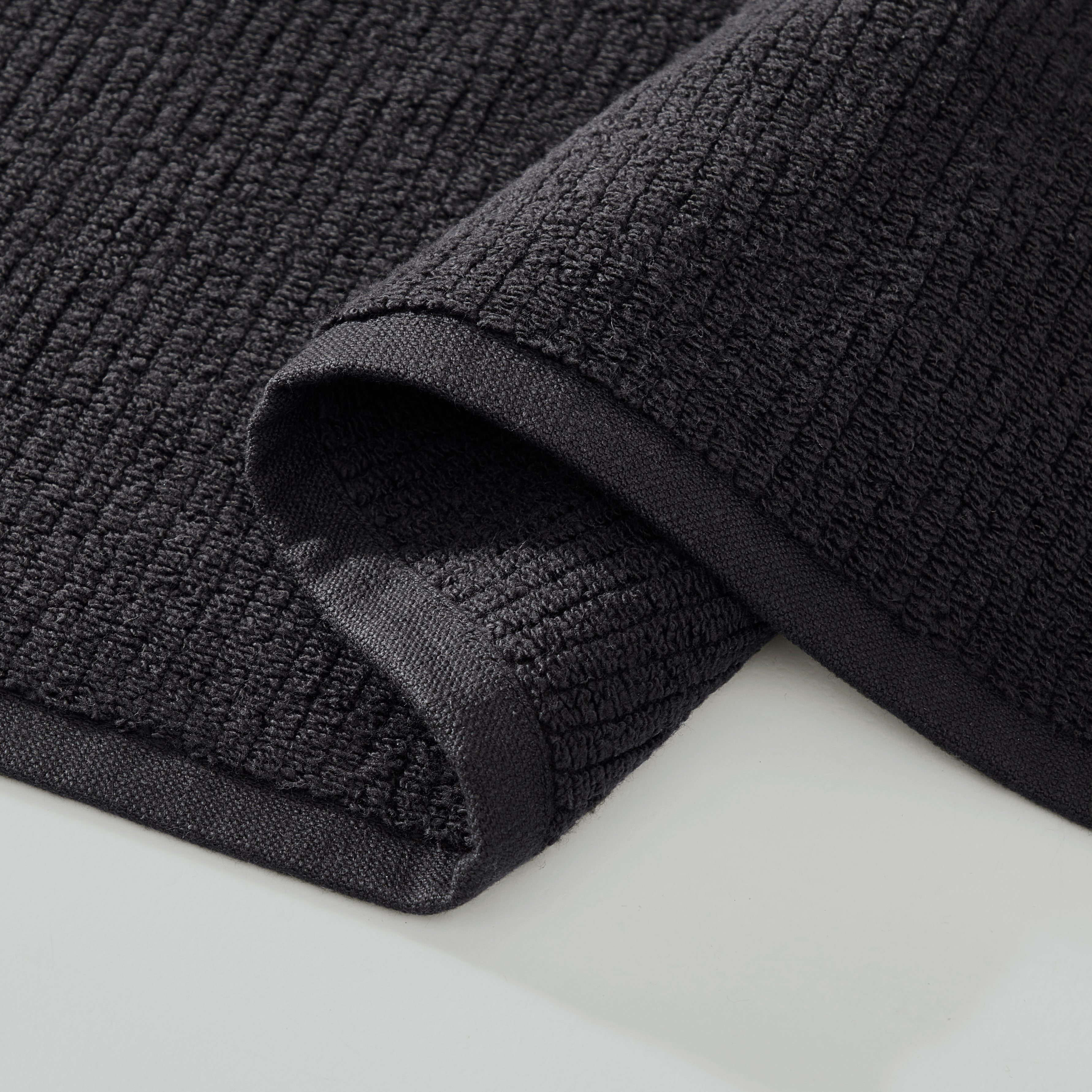 pure parima egyptian cotton ribbed towels carbon
