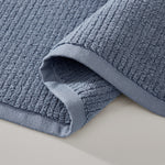 pure parima egyptian cotton ribbed towels slate