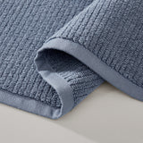 pure parima egyptian cotton ribbed towels slate