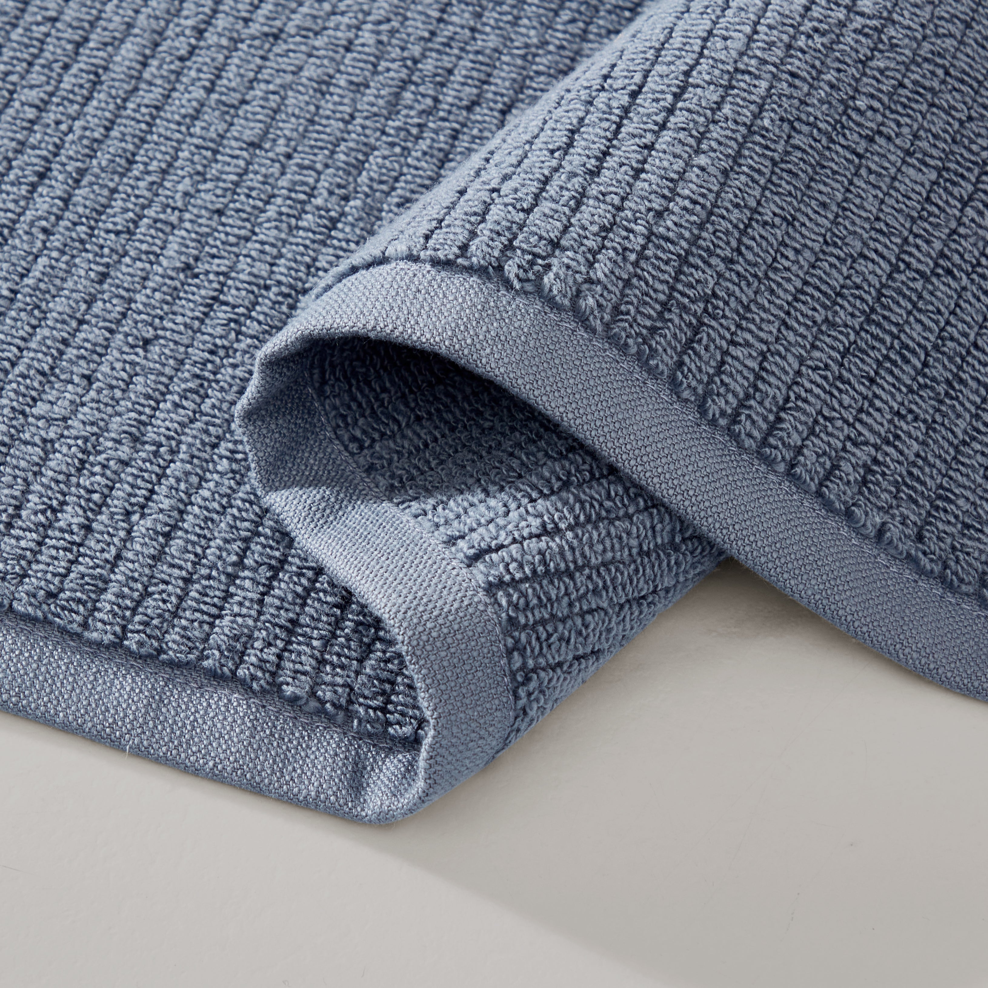pure parima egyptian cotton ribbed towels slate