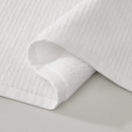 pure parima egyptian cotton ribbed towels white