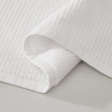 pure parima egyptian cotton ribbed towels white