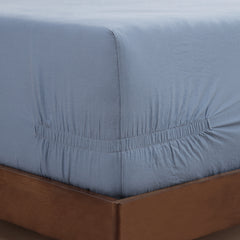 pure parima egyptian cotton european linen fitted sheet#color_dusk