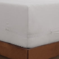 pure parima egyptian cotton european linen fitted sheet#color_moon