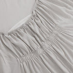 pure parima egyptian cotton european linen fitted sheet#color_moon