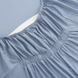 pure parima egyptian cotton european linen fitted sheet#color_dusk