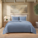 pure parima egyptian cotton european linen quilt set dusk