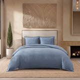 pure parima egyptian cotton european linen duvet cover dusk