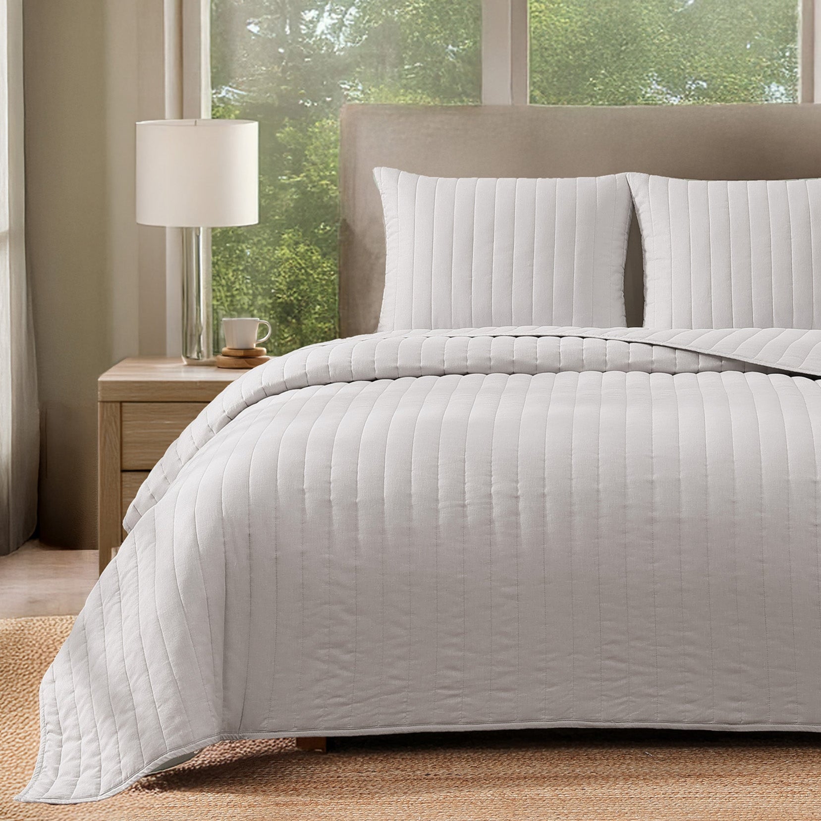 pure parima egyptian cotton european linen quilt set moon