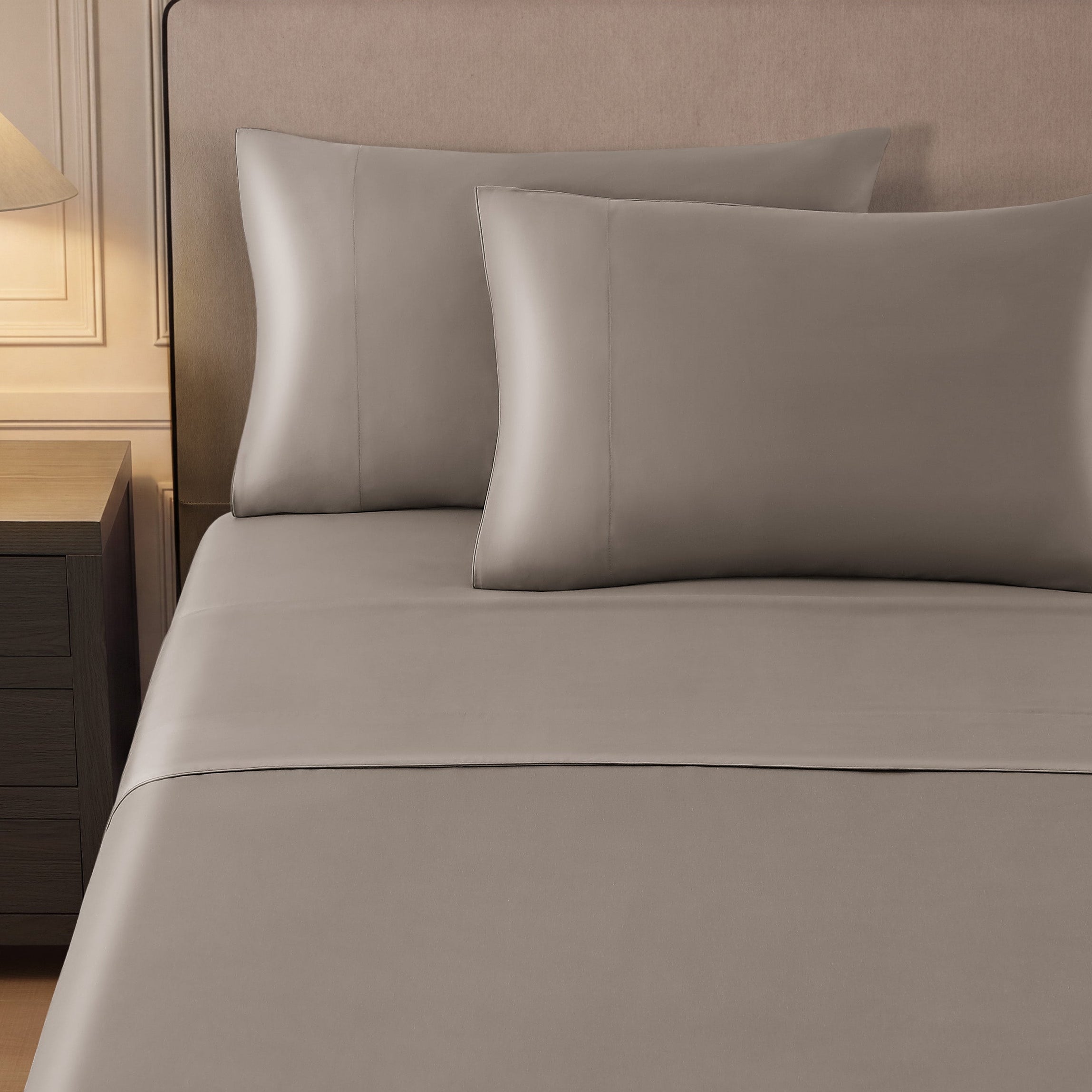 pure parima silken sateen tencel sheet set devotion