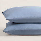 pure parima egyptian cotton european linen pillowcase set dusk