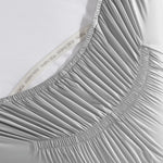 pure parima egyptian cotton ultra percale fitted sheet steel