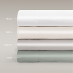 Silken Sateen Pillowcase Set Pure Parima Tencel Egyptian Cotton Silk#color_shell