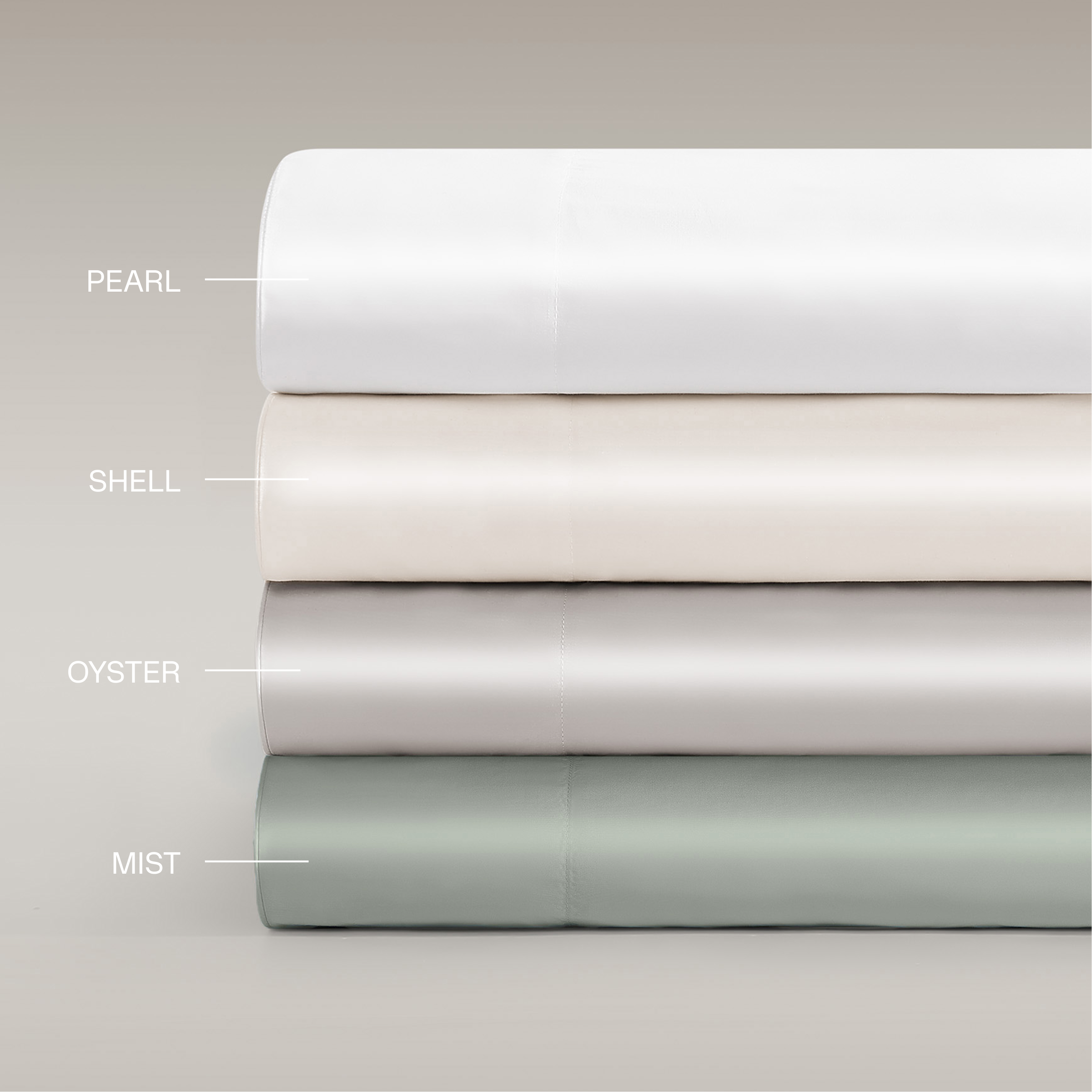 Silken Sateen Sheet Set Pure Parima Tencel Egyptian Cotton Silk#color_pearl