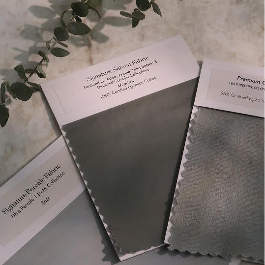 pure parima egyptian cotton swatches