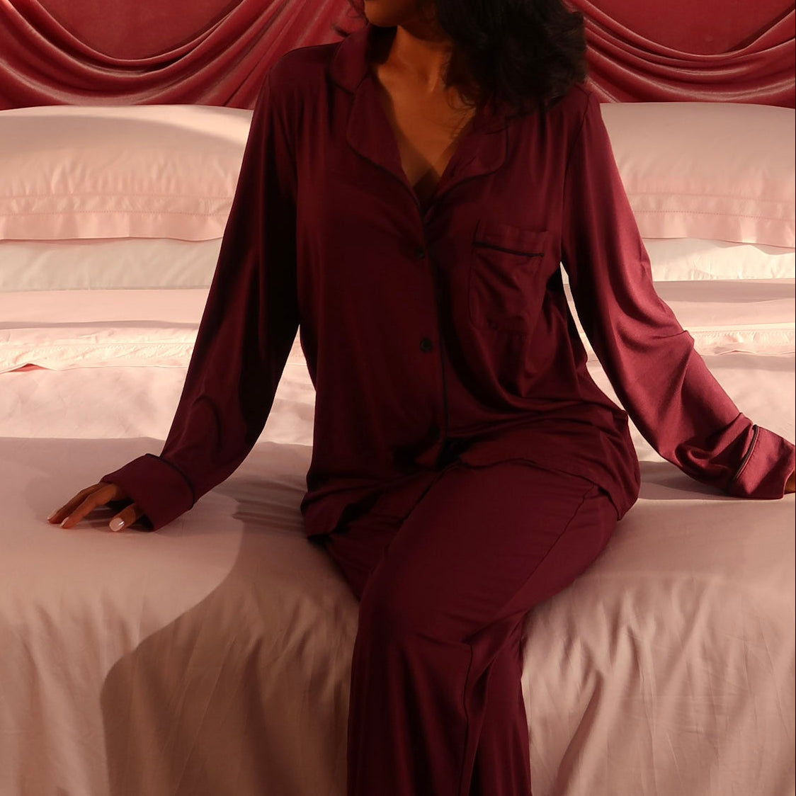 pure parima soft knit pajama set